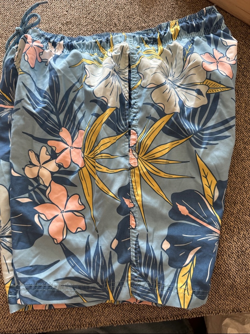 🎉HP🎉 George Men’s Blue Floral Swim Trunks - Picture 3 of 7